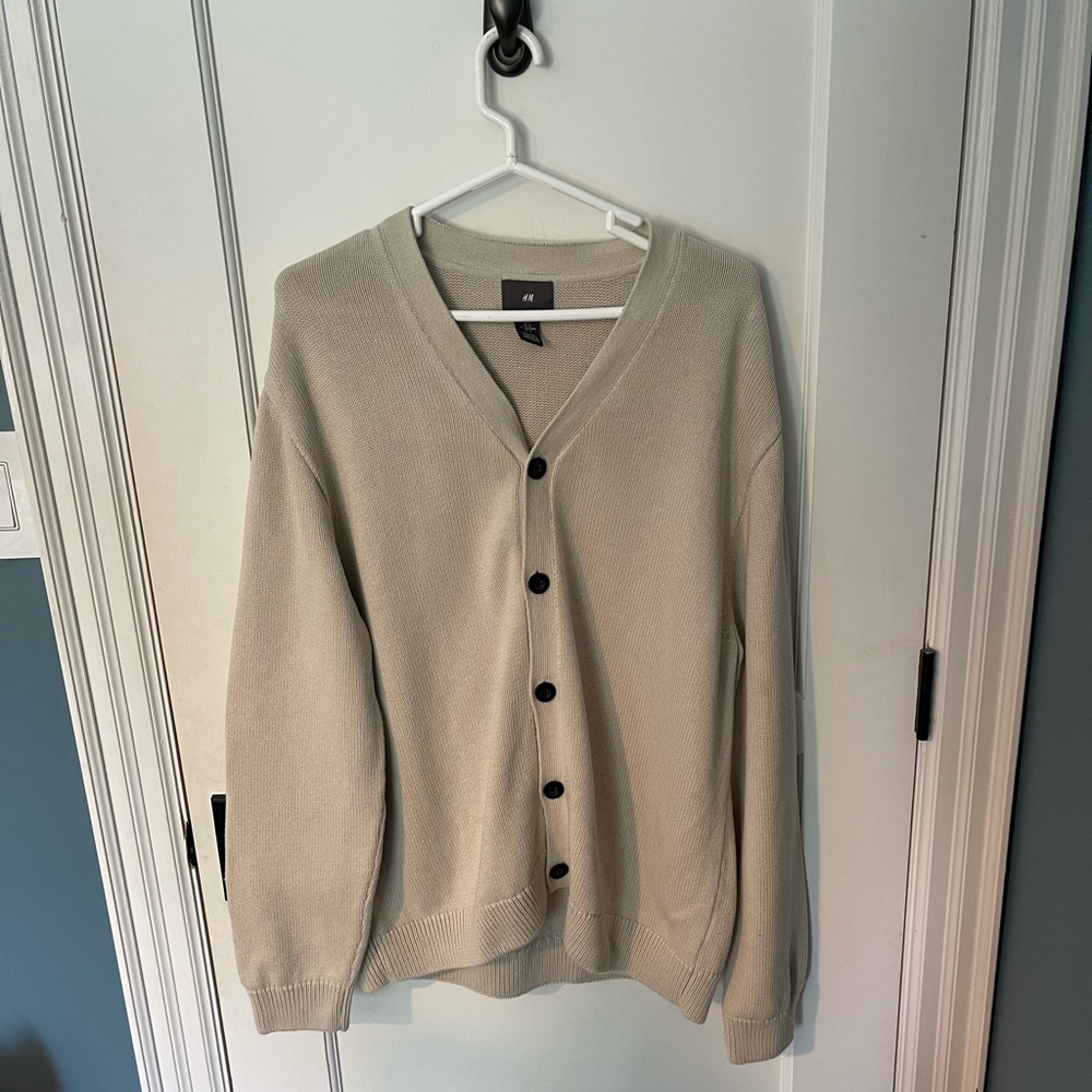 H&M Mens Knit Cardigan - Size L